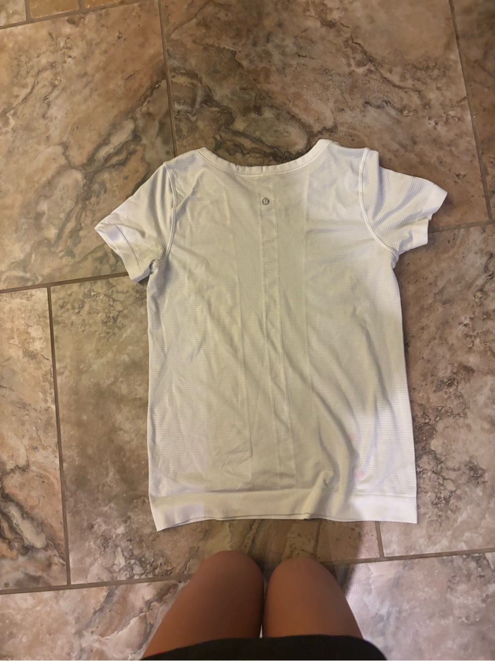 lululemon athletica White Short-Sleeve Athletic Tee